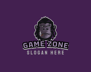 Smoking Gamer Gorilla logo