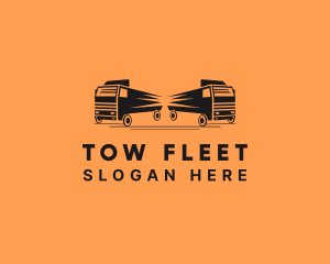 Transport Fleet Truck logo design