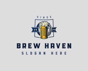 Beer Brewery Beverage logo design