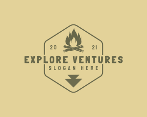 Camp Fire Explorer logo design