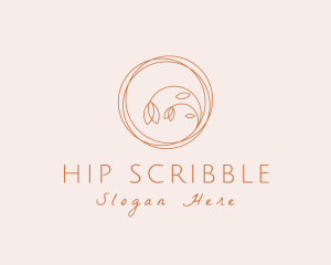 Flower Scribble Spa logo design