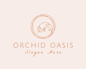 Flower Scribble Spa logo design