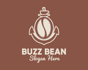 Anchor Coffee Bean  logo design