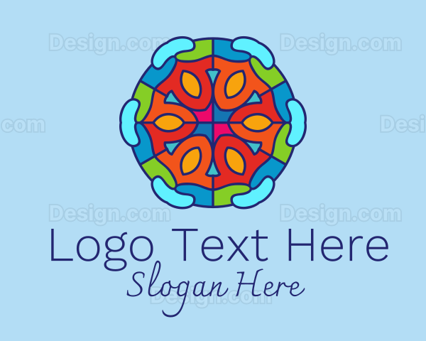 Mosaic Tile Decoration Logo