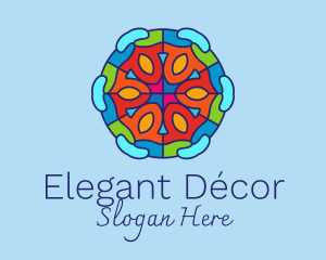 Mosaic Tile Decoration logo design