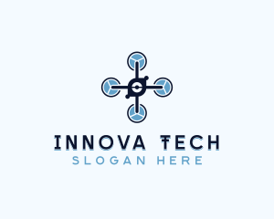 Tech Drone Rotorcraft logo design