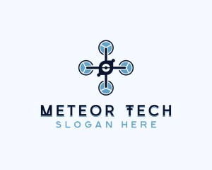 Tech Drone Rotorcraft logo design