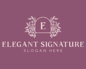 Elegant Garden Event logo design