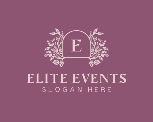 Elegant Garden Event logo design