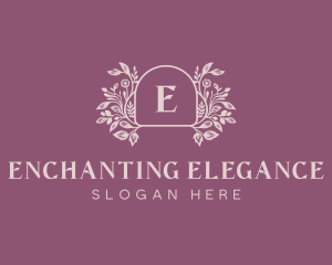 Elegant Garden Event logo design