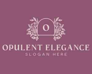 Elegant Garden Event logo design