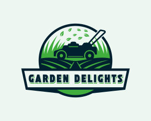 Grass Lawn Mower logo design