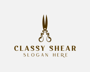 Luxury Tailoring Shears logo design