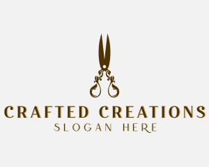 Luxury Tailoring Shears logo design