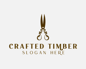 Luxury Tailoring Shears logo design