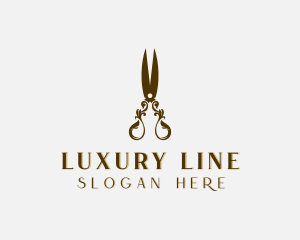 Luxury Tailoring Shears logo design