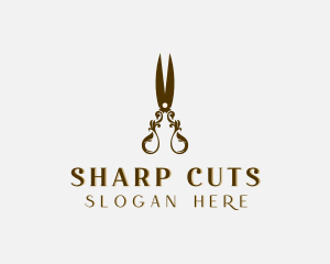 Luxury Tailoring Shears logo design