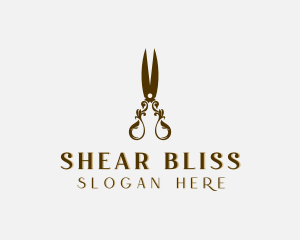 Luxury Tailoring Shears logo design