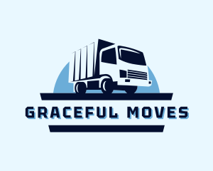 Truck Moving Transport logo design