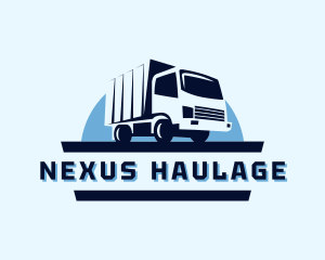 Truck Moving Transport logo design