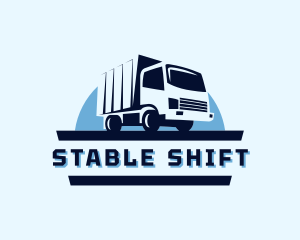 Truck Moving Transport logo design