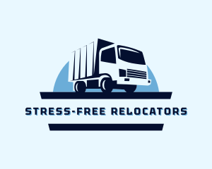 Truck Moving Transport logo design