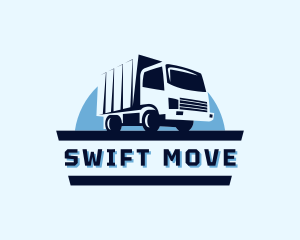 Truck Moving Transport logo design