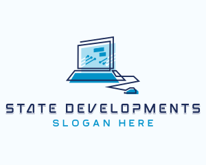 Laptop Software Developer logo design