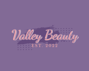 Beauty Makeup Paintbrush logo design