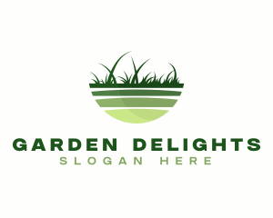 Grass Yard Lawn logo design