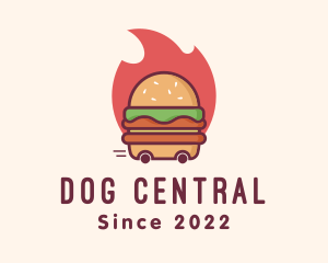 Hot Burger Delivery logo design