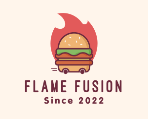 Hot Burger Delivery logo design