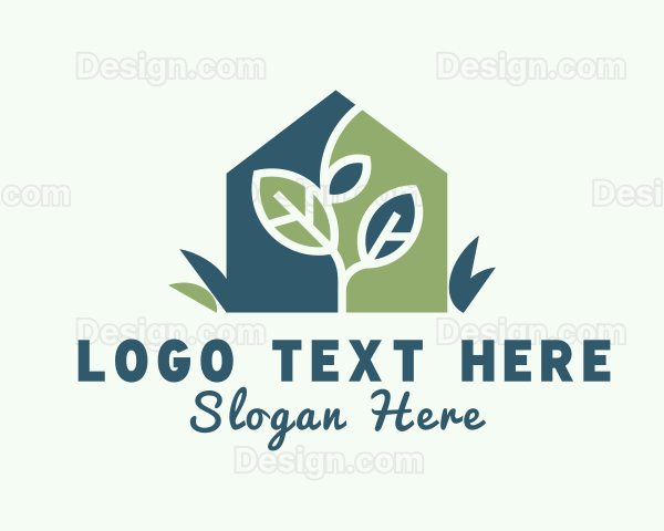 Garden Greenhouse Landscaping Logo