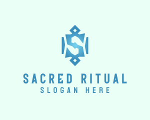 Tribal Marketing Letter S logo design