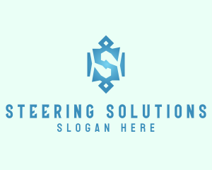 Tribal Marketing Letter S logo design