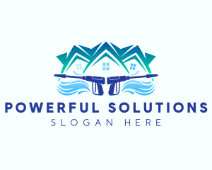 Pressure Washer House logo design