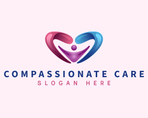 Heart Family Parenting logo design