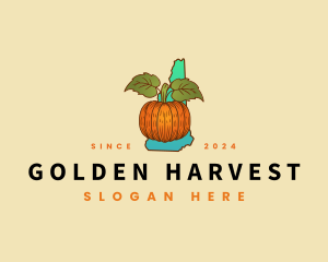 New Hampshire Vegetable Pumpkin logo design