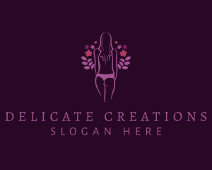 Sexy Purple Undergarment logo design