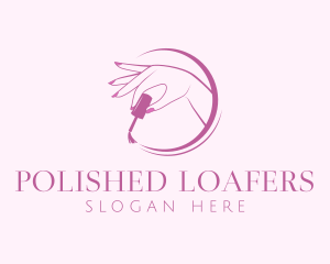 Feminine Nail Manicure  logo design