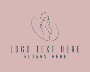 Minimalist Female Body logo