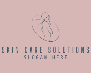 Minimalist Female Body logo design