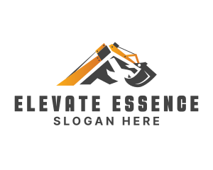  Excavator Construction Equipment Logo