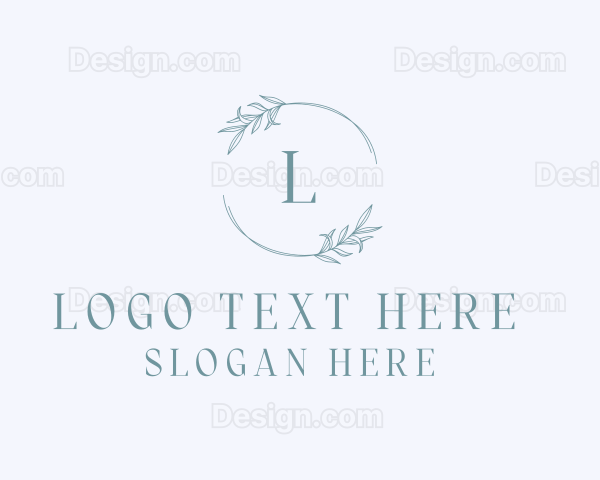 Floral Leaf Decoration Logo