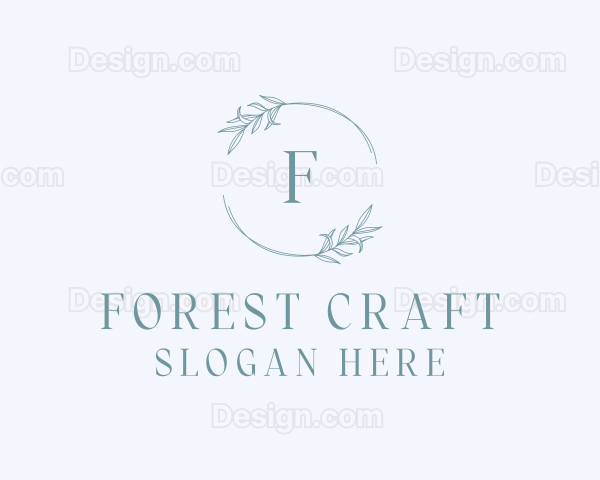 Floral Leaf Decoration Logo