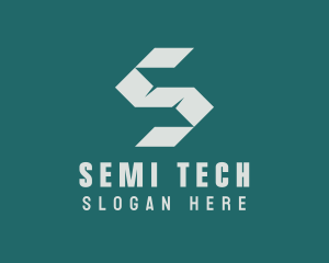 Professional Tech Letter S  logo design