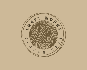 Woodworks Crafting Company logo design