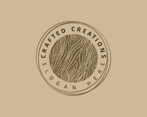 Woodworks Crafting Company logo design