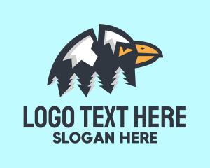 Mountain - Eagle Mountain Forest logo design