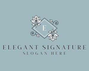 Event Flower Arrangement logo design